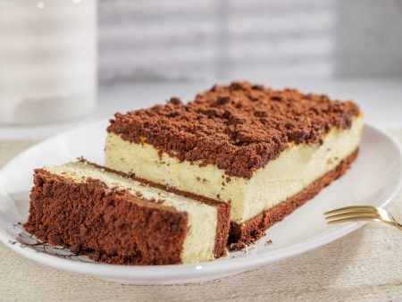 Plain Cheesecake with Chocolate Streusel